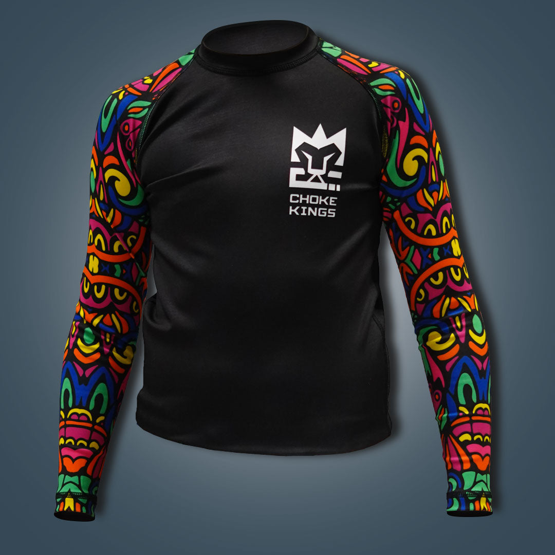 Kid's Tribal short Sleeve Rash Guard