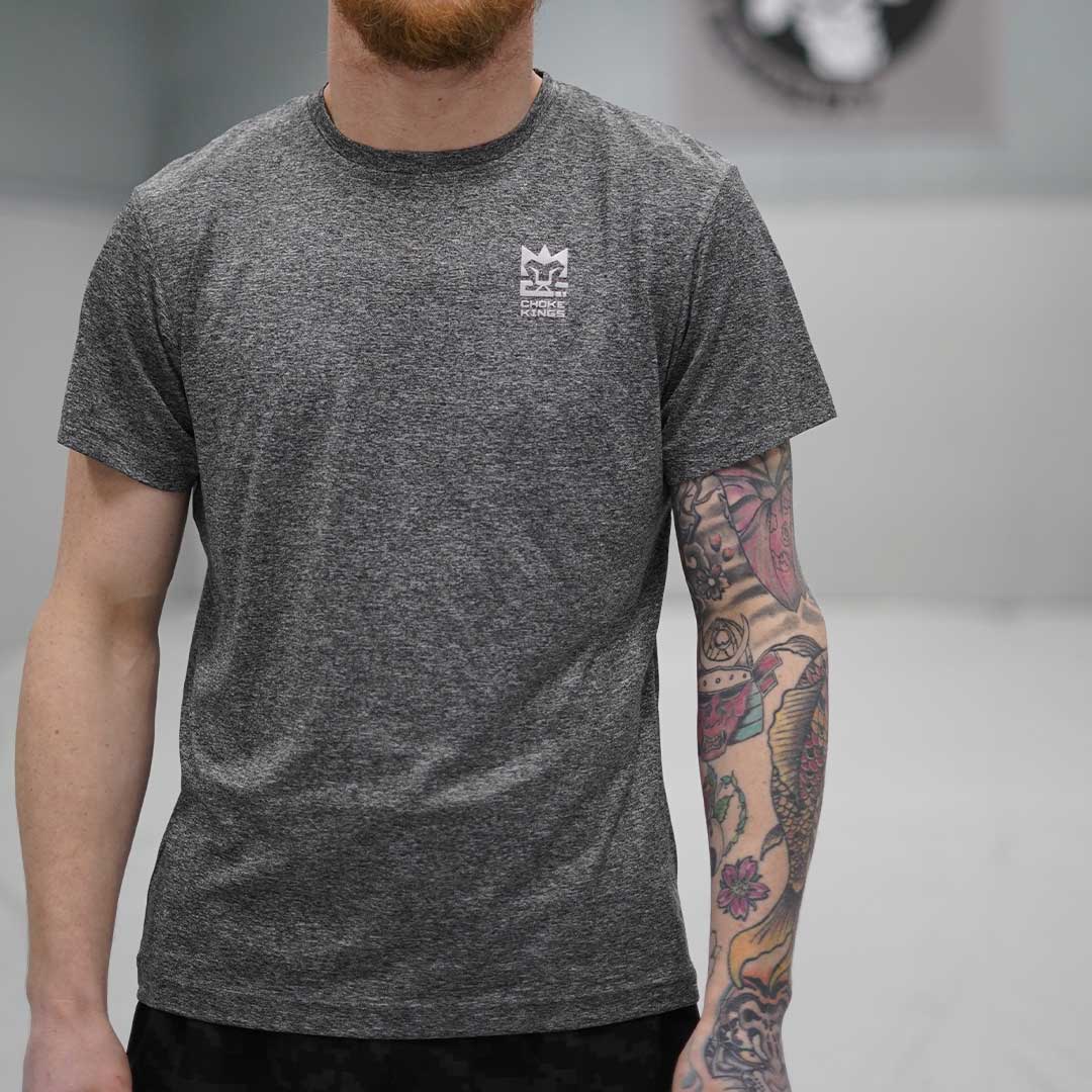 Choke Kings Melange Tee in Red, Blue, & Grey