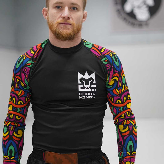 Choke Kings Tribal Long Sleeve Rash Guard