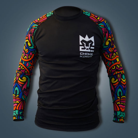 Choke Kings Tribal Long Sleeve Rash Guard